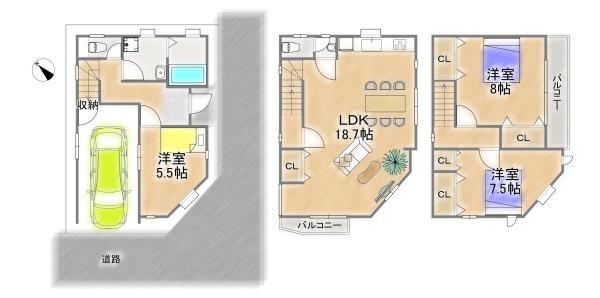 大阪市東淀川区大道南１丁目の中古一戸建て