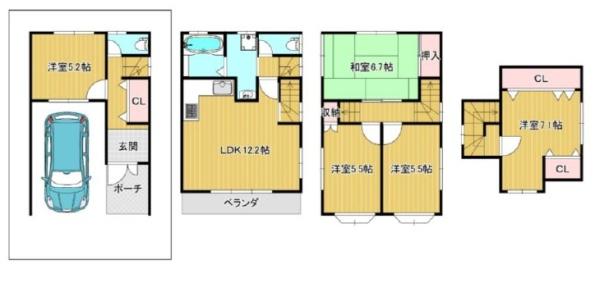 大阪市東淀川区瑞光２丁目の中古一戸建て