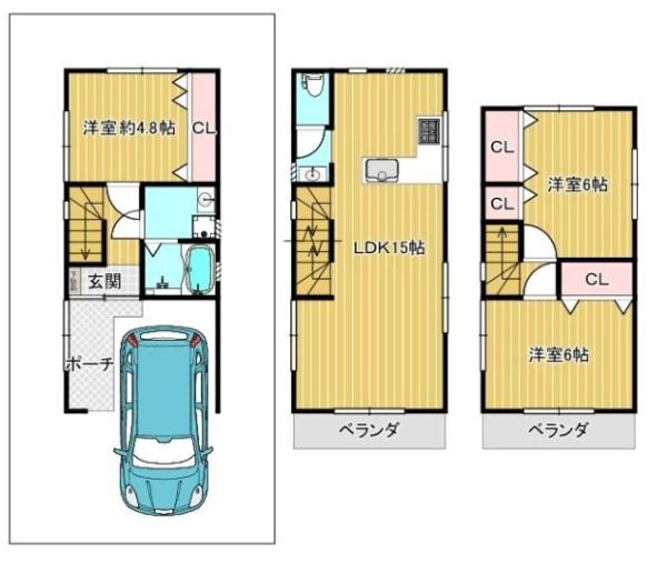 茨木市真砂１丁目の中古一戸建