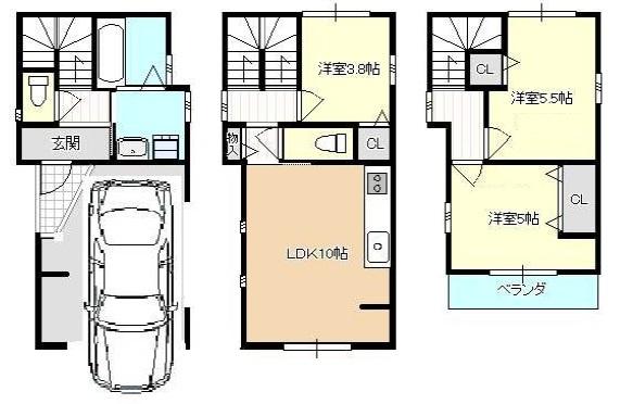 大阪市東淀川区北江口４丁目の新築一戸建