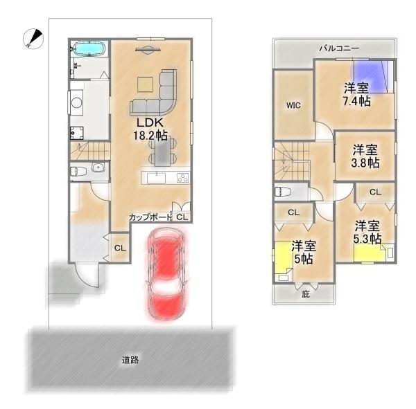 川西市長尾町の新築一戸建