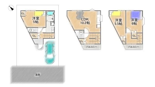 茨木市庄１丁目の中古一戸建て