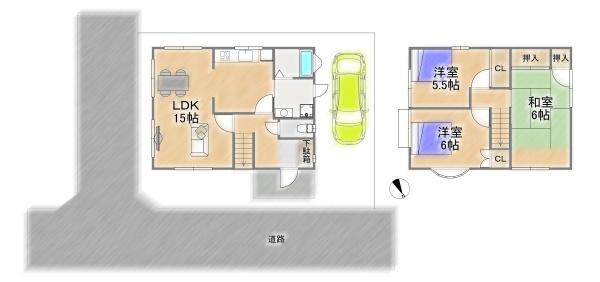 箕面市新稲６丁目の中古一戸建