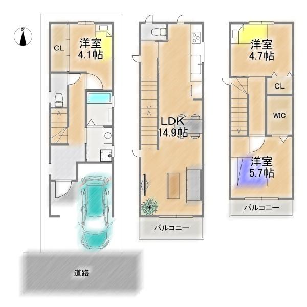 大阪市淀川区田川１丁目の新築一戸建