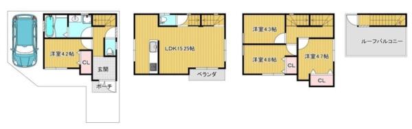 大阪市東淀川区北江口４丁目の中古一戸建て