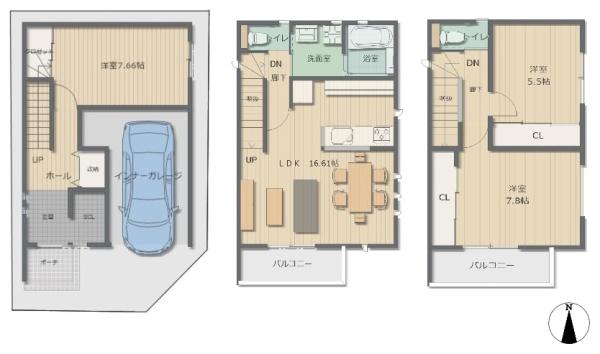 豊中市島江町２丁目の新築一戸建