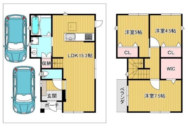 箕面市粟生新家３丁目の中古一戸建て