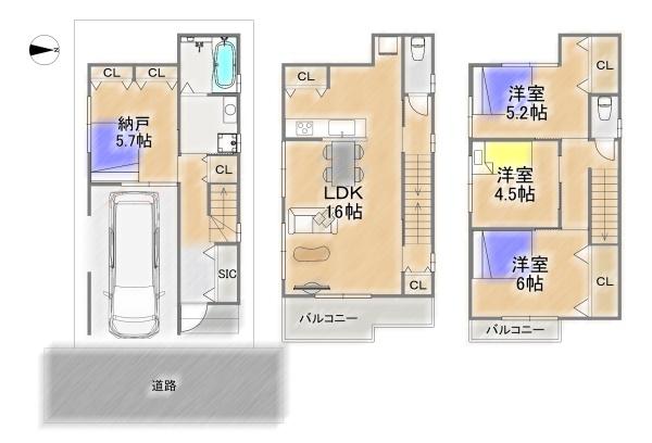 大阪市東淀川区北江口４丁目の中古一戸建て