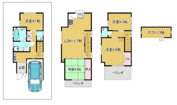 吹田市泉町２丁目の中古一戸建て