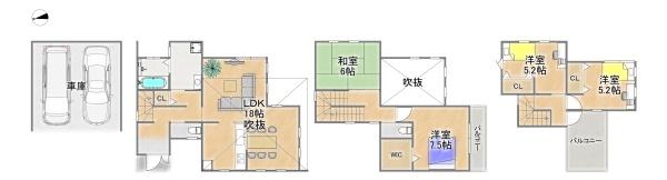 豊中市刀根山４丁目の中古一戸建て