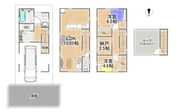 池田市鉢塚３丁目の中古一戸建て
