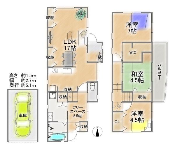 豊中市石橋麻田町の中古一戸建て