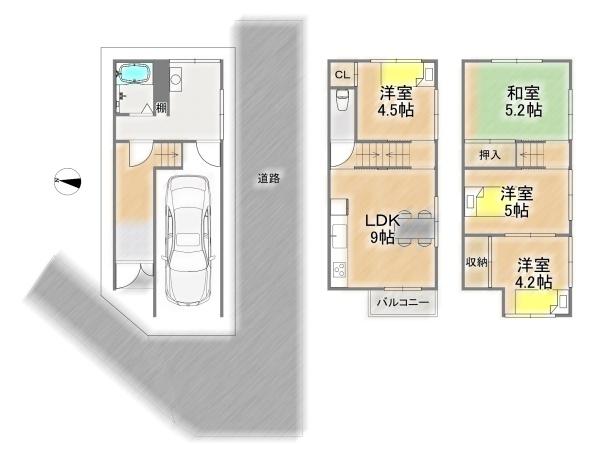 大阪市東淀川区小松５丁目の中古一戸建