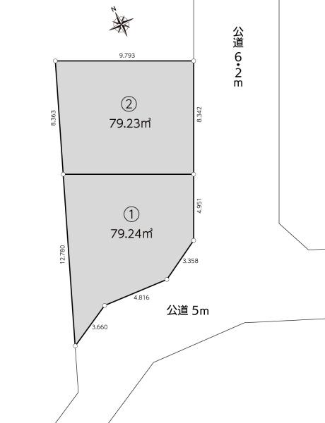 川越市石原町一丁目建築条件無し売地