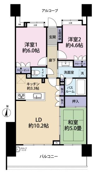ライオンズ川越グランフォート２階