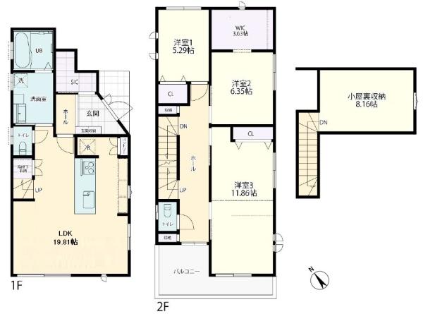 川越市砂新田２丁目の中古一戸建て