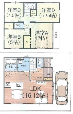 京都市伏見区向島庚申町の新築一戸建