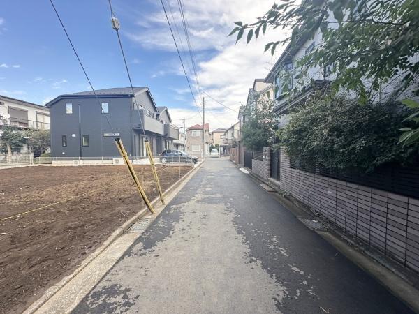 立川市栄町1丁目の土地(前面道路含む現地写真)
