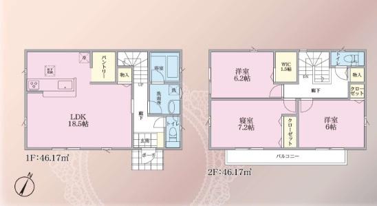 二ツ橋町・新築分譲住宅　３号棟