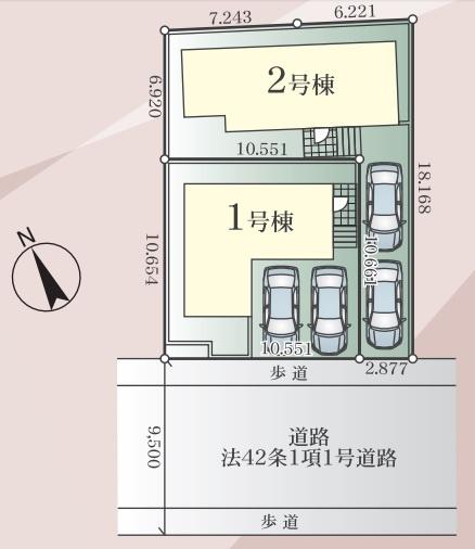 荏田西3丁目・新築戸建1号棟　全2棟