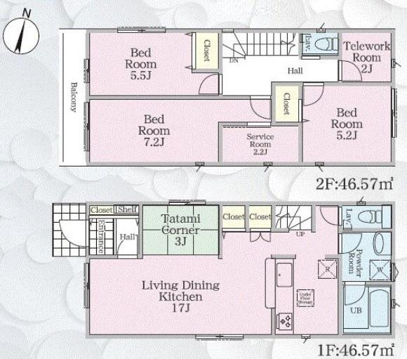 上白根町・新築戸建1号棟　全2棟
