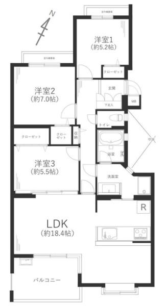 フォレストヒルズ三保１１号棟
