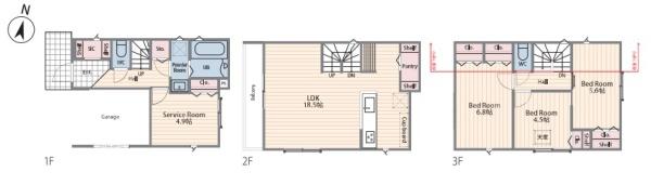 馬場5丁目・新築戸建　No.3