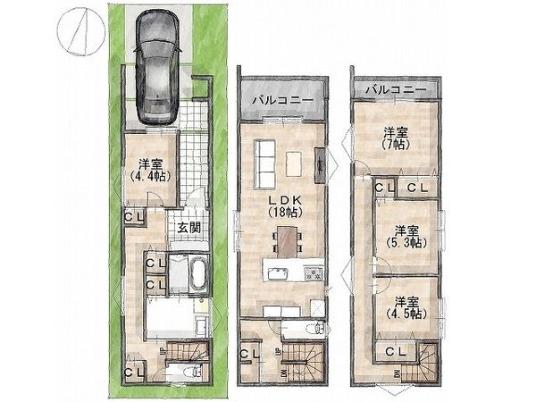 大阪市旭区新森５丁目　建築条件付き土地　III期　全１区画