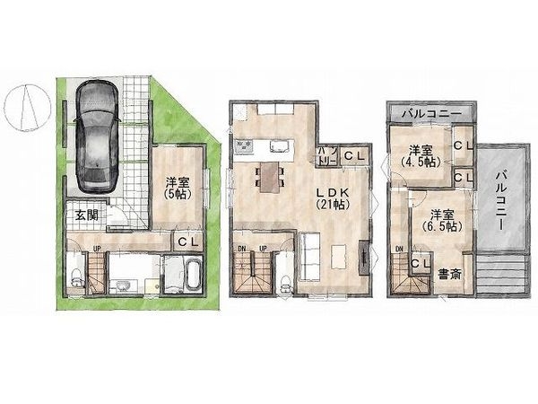 大阪市鶴見区焼野２丁目　新築一戸建て　全１１区画　１号棟