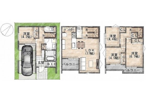 守口市桃町　新築一戸建て　２期　１号地