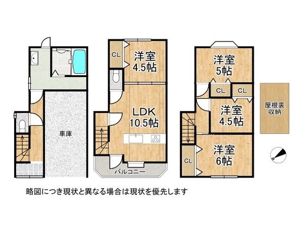 門真市御堂町　中古一戸建て