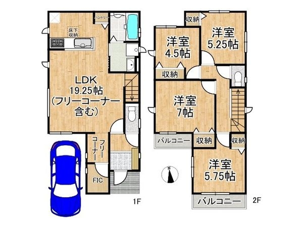 守口市大久保町５丁目　新築一戸建て　１号棟