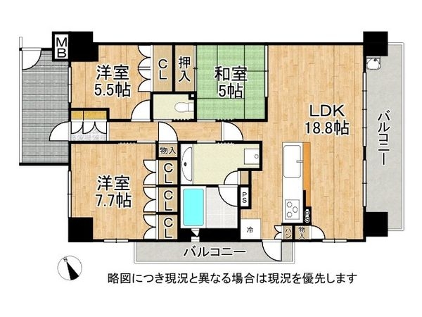 グランアッシュ京橋ネクサス 中古マンション(間取り)