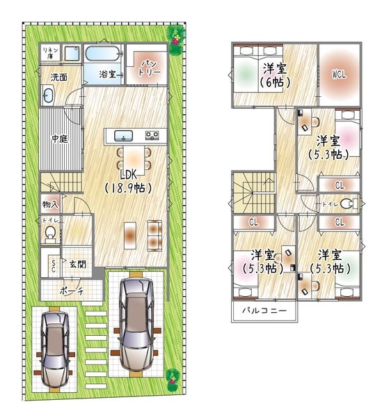 枚方市南中振２丁目　中古一戸建て