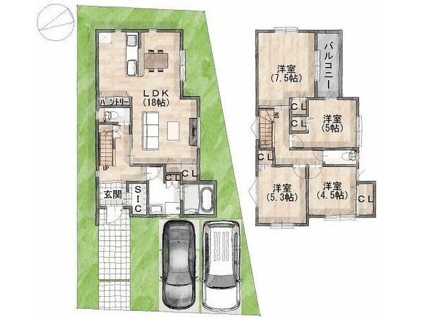 西宮市仁川町６丁目　新築一戸建て　全１区画
