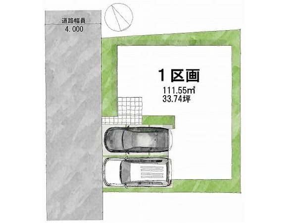 大津市際川４丁目　建築条件付き土地　全１区画