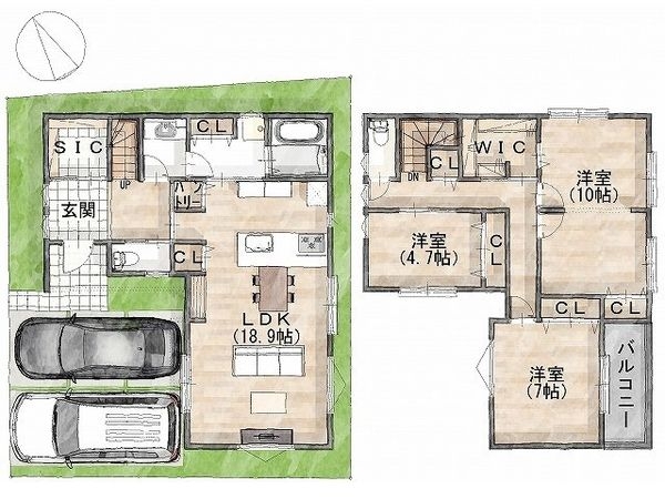 大津市際川４丁目　建築条件付き土地　全１区画