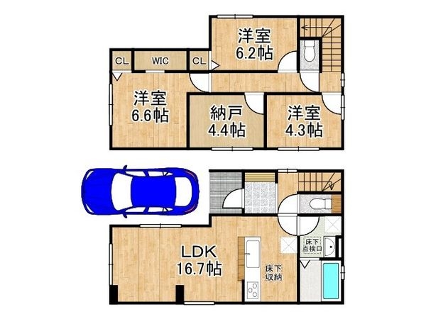 京都市伏見区深草仙石屋敷町　新築一戸建て　１期　２号棟