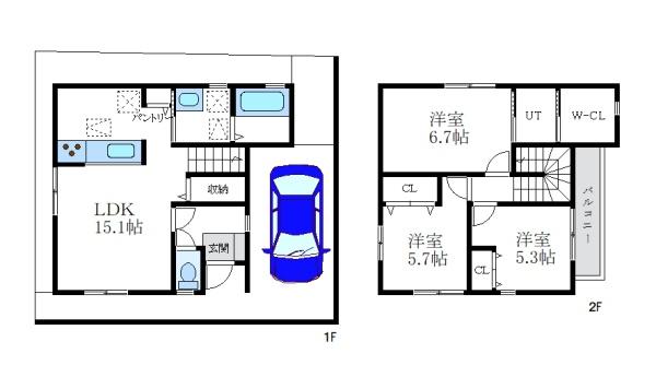 尼崎市蓬川荘園の中古一戸建