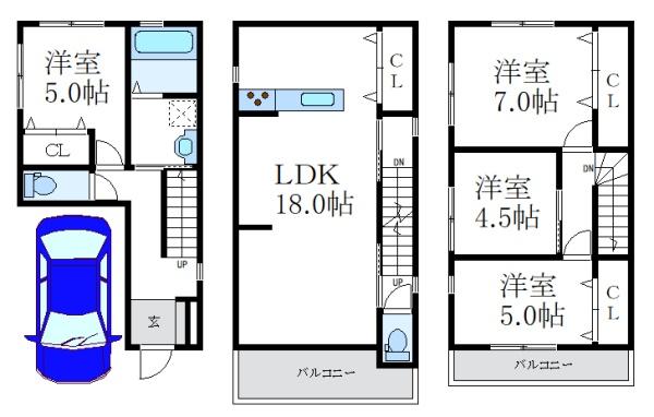 尼崎市久々知西町２丁目の新築一戸建