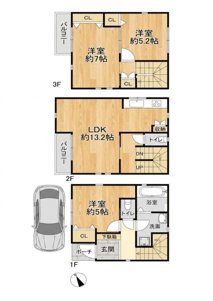 大阪市西淀川区姫里２丁目の新築一戸建