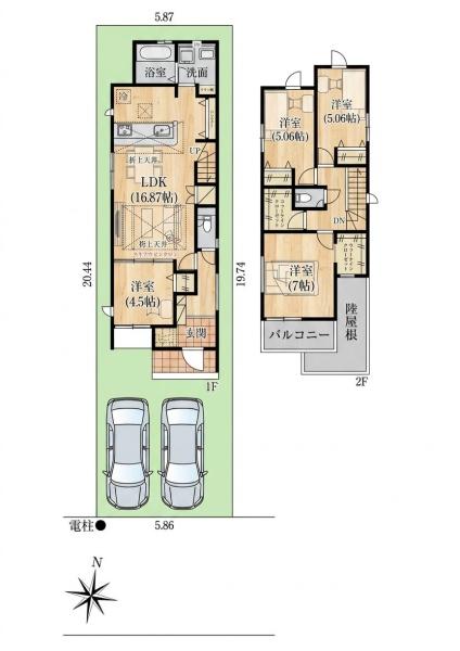 尼崎市稲葉荘１丁目の新築一戸建