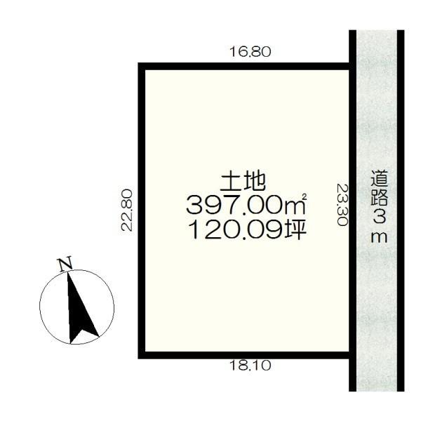 生駒市菜畑町の売土地