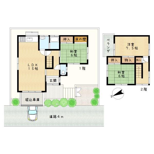 奈良市般若寺町の中古一戸建