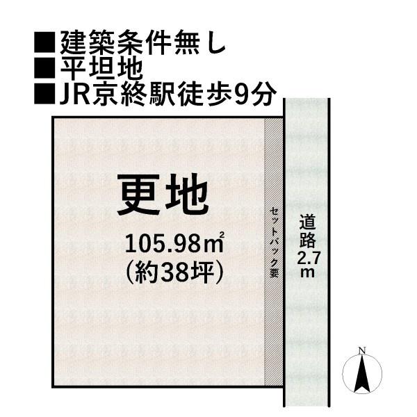 奈良市南京終町１丁目の売土地