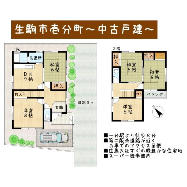 生駒市壱分町の中古一戸建