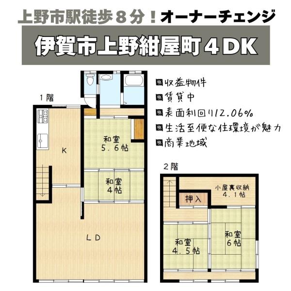 伊賀市上野紺屋町の中古一戸建