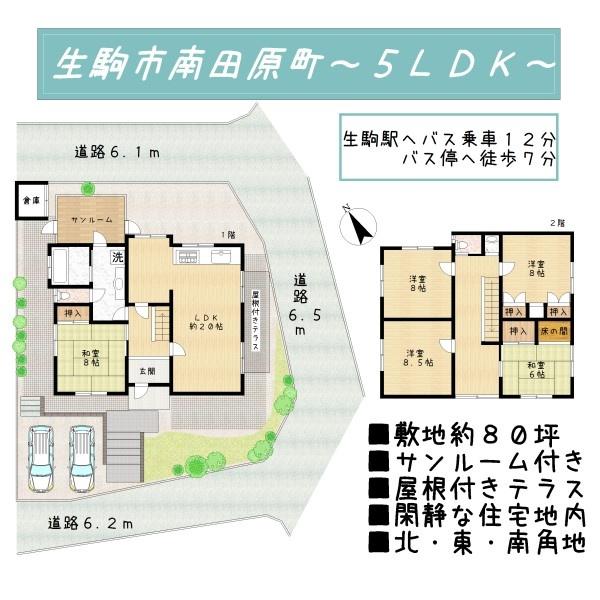 生駒市南田原町の中古一戸建