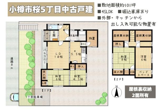 小樽市桜5丁目の中古一戸建