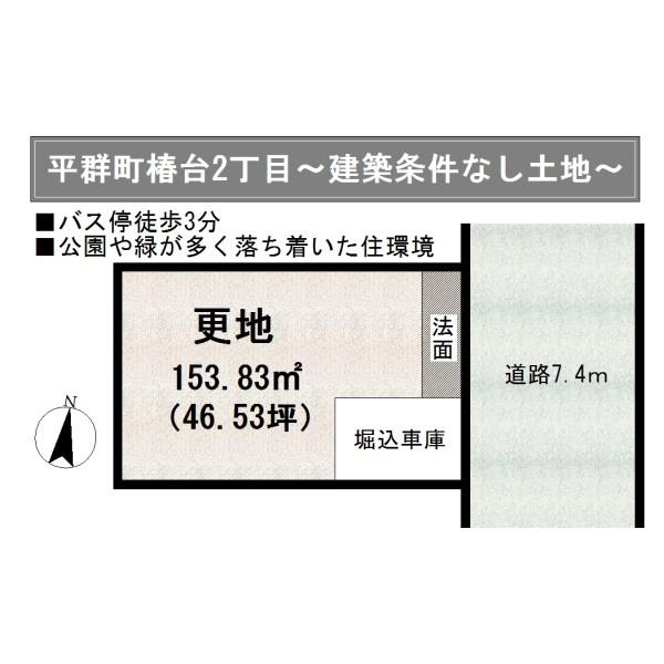 生駒郡平群町椿台２丁目の売土地
